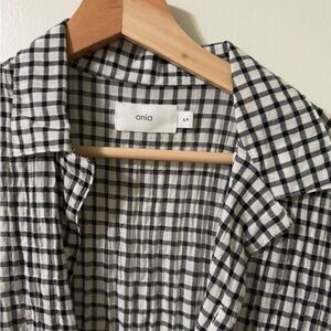 Onia Monochrome Plaid Men's Shirt